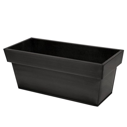 L80cm Zinc Edge Pewter Trough Planter - By Primrose™
